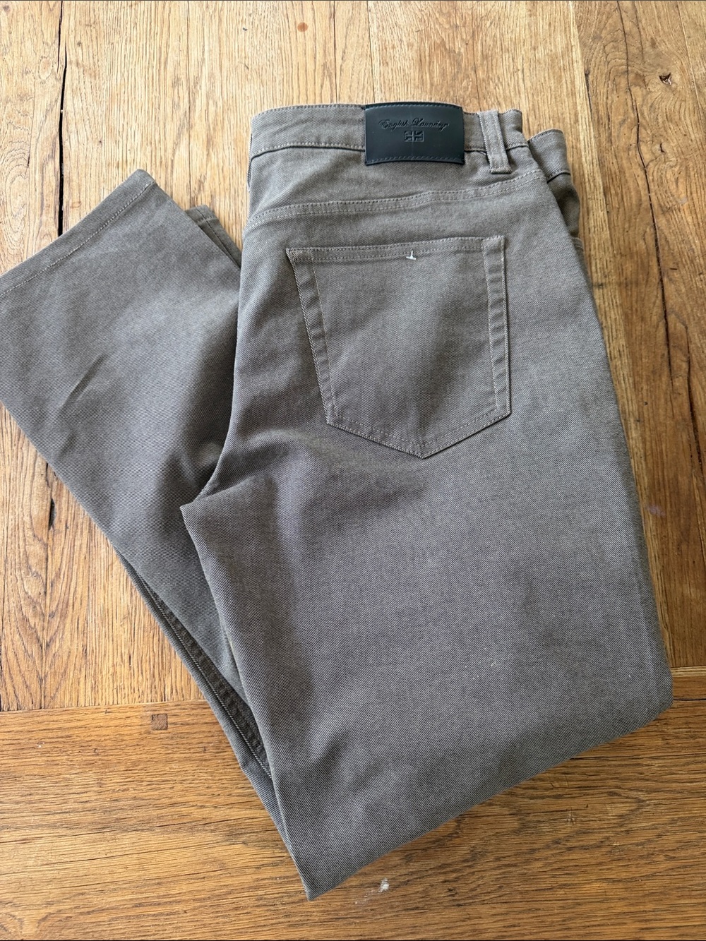 English Laundry Jeans Mens 34 Taupe Straight Leg Stretch Denim Never Worn!